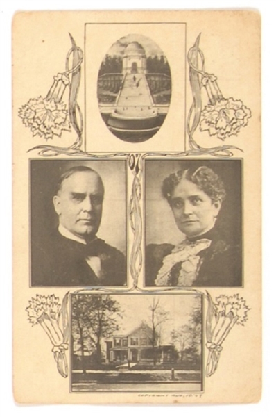 William and Ida McKinley Postcard