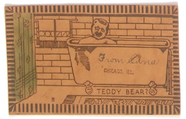 Theodore Roosevelt Leather Postcard