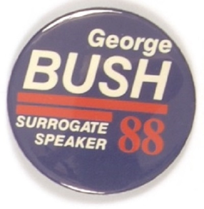 Rare George Bush Surrogate Speaker
