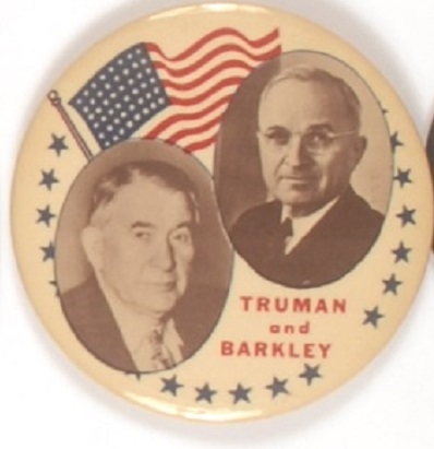 Truman-Barkley Very Scarce Flag Jugate