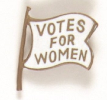 Votes for Women Enamel Flag