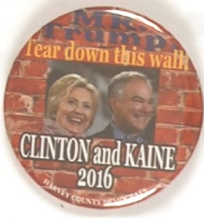 Clinton-Kaine Tear Down the Wall