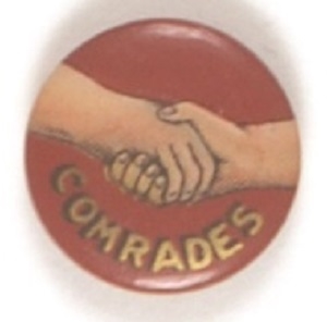 Comrades Shaking Hands Celluloid
