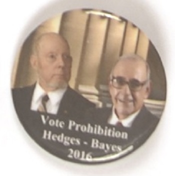 Hedges, Hayes Prohibition Party