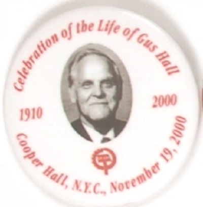 Gus Hall Memorial Pin