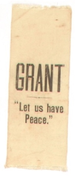 Grant Let Us Have Peace Ribbon