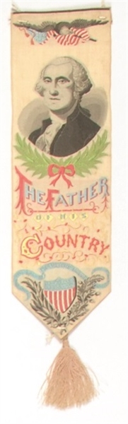 Washington Father of Our Country Woven Ribbon
