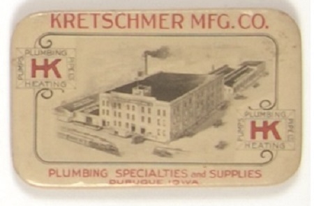 Kretschmer Co. of Dubuque, Iowa Mirror
