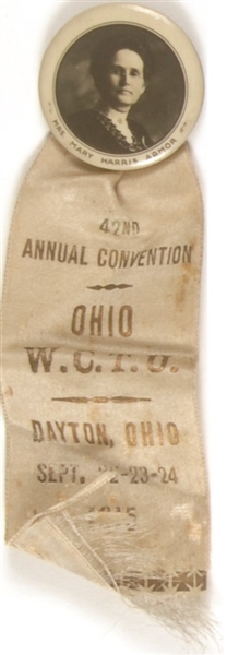 WCTU 1915 Ohio Pin, Ribbon