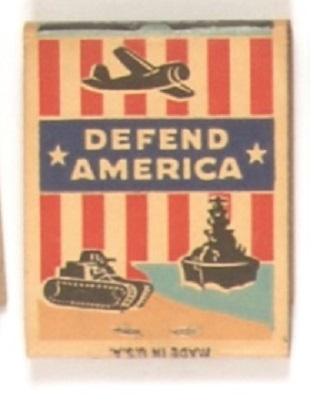 Defend America World War II Matchbook