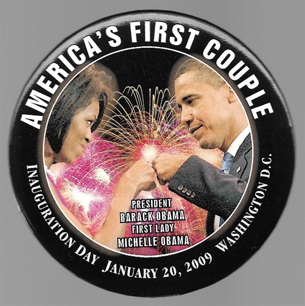 Obamas, Americas First Couple Fist Bump Pin