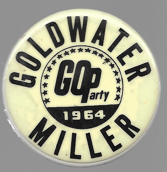 Barry Goldwater GOParty Glow in Dark Pin
