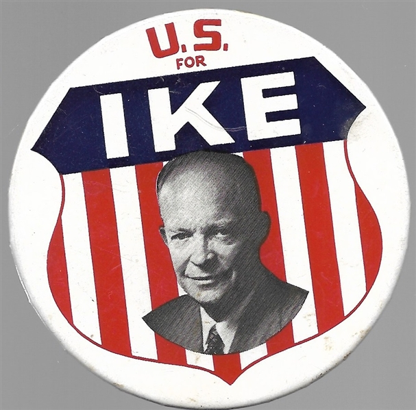 U.S. for Ike Shield Pin 