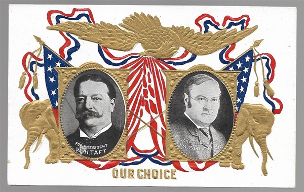 Taft-Sherman Our Choice Embossed Postcard 
