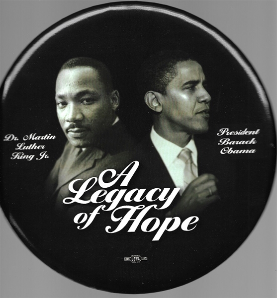 Obama and King a Legacy of Hope 9 Inch Celluloid