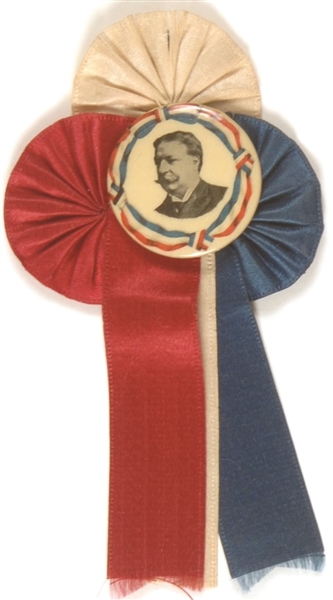 Taft Pin with Rosette, Ribbons