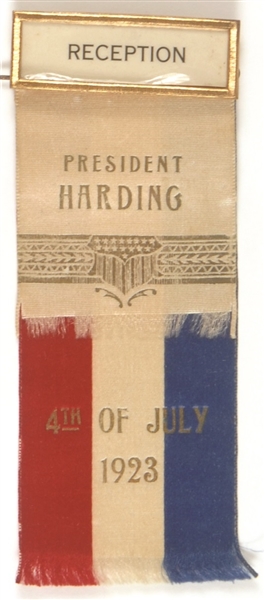 Harding Pacific Tour 4th of July Reception Ribbon