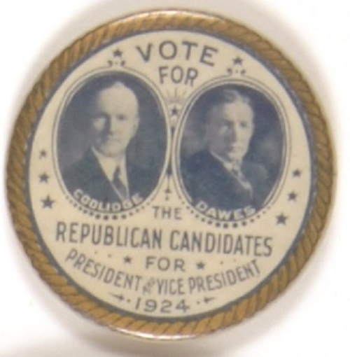 Coolidge, Dawes Vote for the Republican Candidates