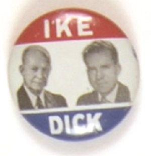 Eisenhower-Nixon, Ike and Dick Rare Sample Litho, Black Photos