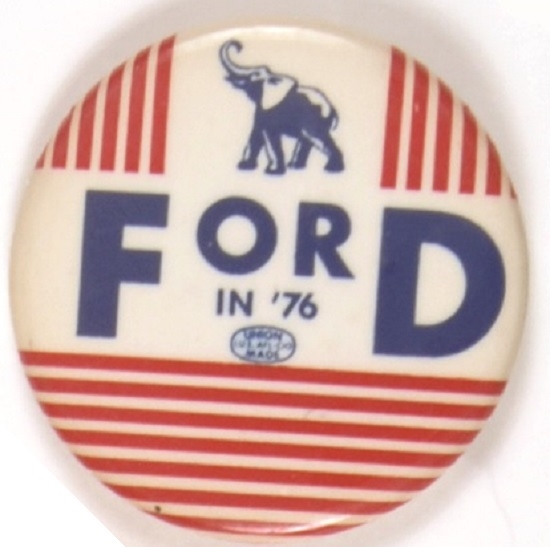 Gerald Ford in ’76 Elephant, Stripes