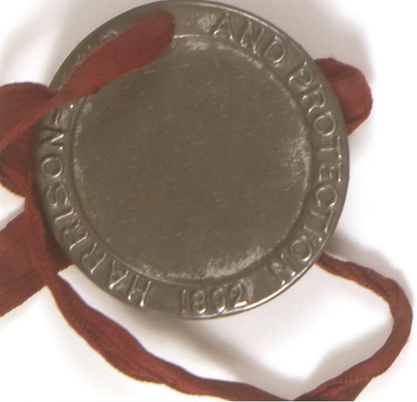 Benjamin Harrison Tin Medal