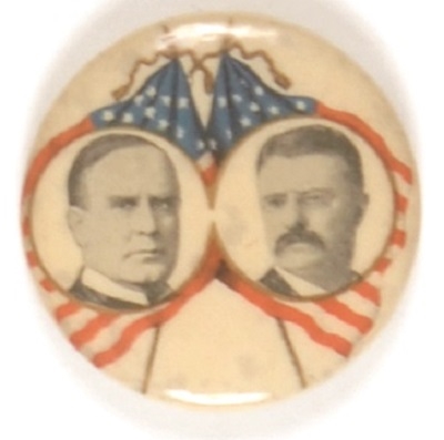 McKinley, Roosevelt Flags Jugate