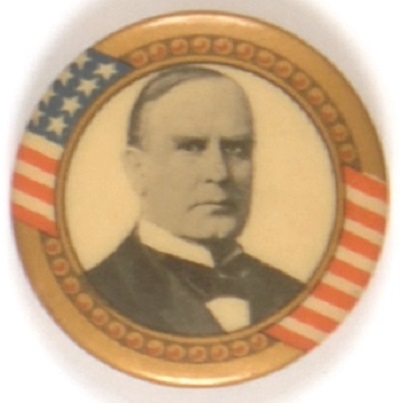 McKinley Gold Border with Stars,  Stripes