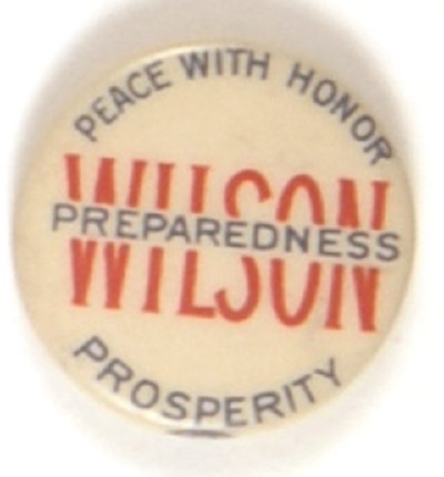 Wilson Preparedness, Peace With Honor