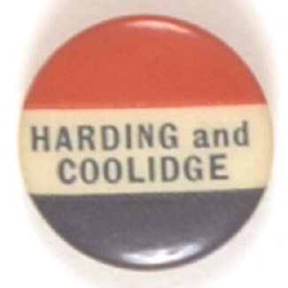 Harding and Coolidge Scarce Smaller Celluloid
