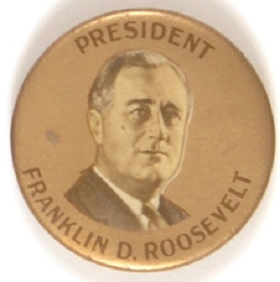 Franklin Roosevelt Gold Background
