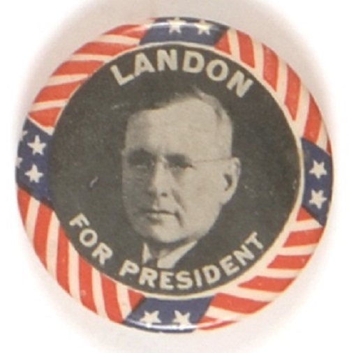 Landon for President Stars and Stripes