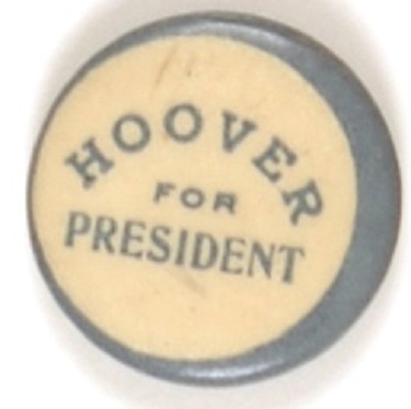 Hoover for President Unusual Celluloid