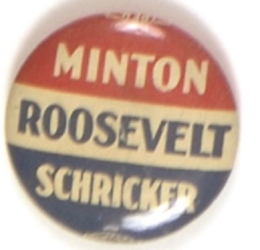 Roosevelt, Minton, Schricker Indiana Coattail