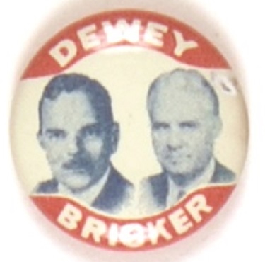 Dewey-Bricker 1944 Litho Jugate