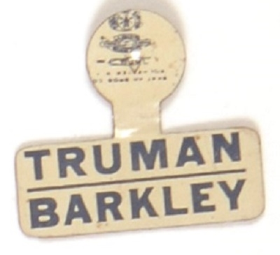 Truman-Barkley Litho Tab