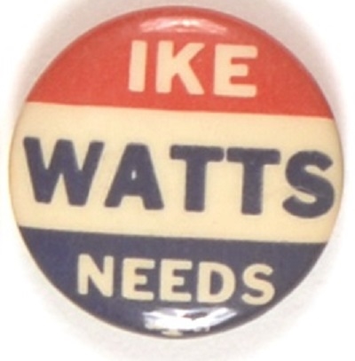 Ike Needs Watts Rhode Island Coattail