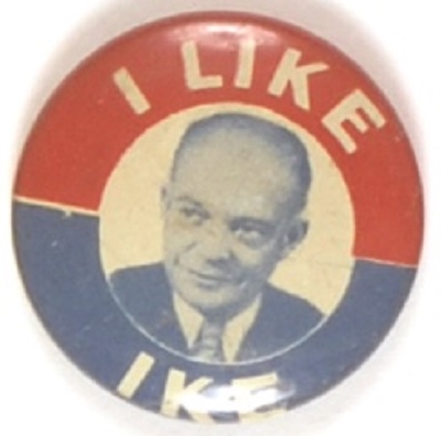 I Like Ike Litho Picture Pin