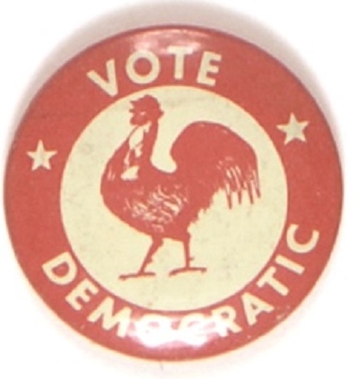 Stevenson Vote Democratic Rooster