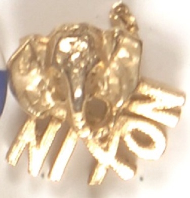 Nixon Elephant Lapel Pin