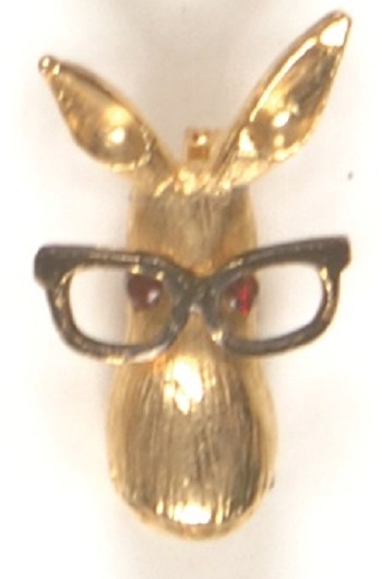 Goldwater Donkey With Glasses