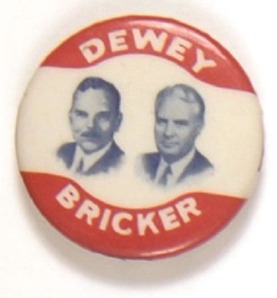 Dewey-Bricker Rare 1944 Jugate