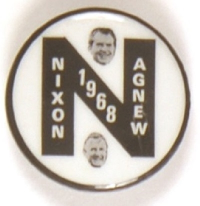 Nixon-Agnew "Big N" 1968 Jugate