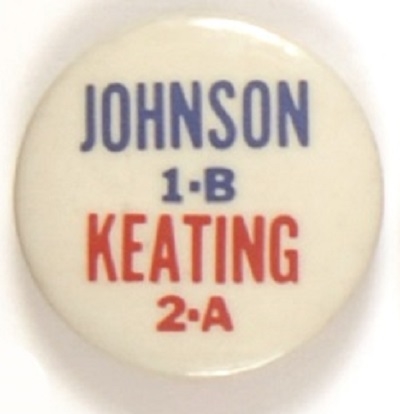 Johnson, Keating New York Split Ticket