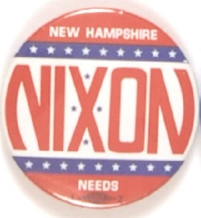 Nixon Rare New Hampshire Pin