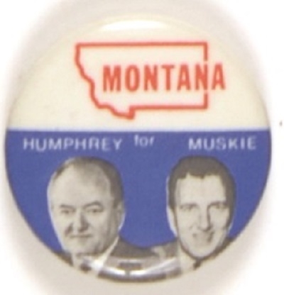 Humphrey-Muskie 1968 State Set, Montana