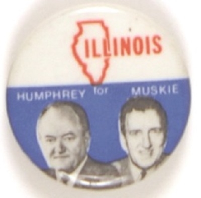 Humphrey-Muskie 1968 State Set, Illinois