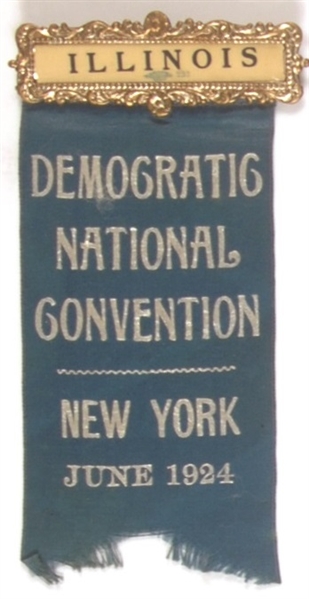 Davis 1924 Convention Illinois Ribbon