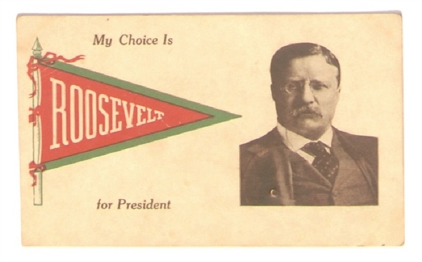 My Choice is Roosevelt Postcard