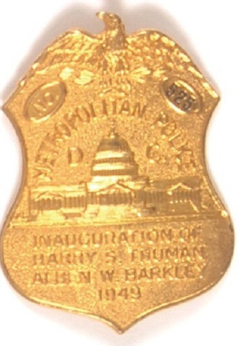 Truman Rare Gold Inaugural Badge