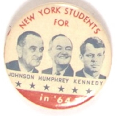 Johnson, Humphrey, RFK New York Students Red Version